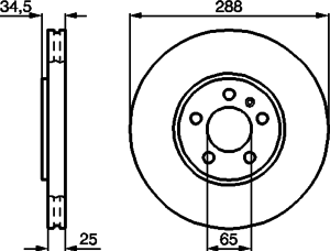 Тормозной диск BOSCH 0 986 478 867