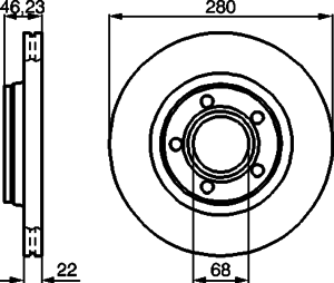 Тормозной диск BOSCH 0 986 478 869