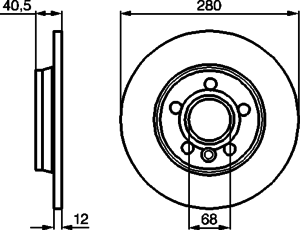 Тормозной диск BOSCH 0 986 478 871