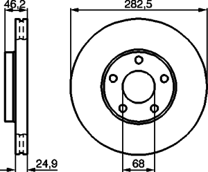 Тормозной диск BOSCH 0 986 478 872