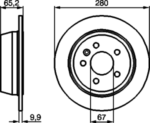 Тормозной диск BOSCH 0 986 478 873