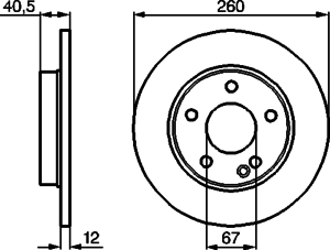 Тормозной диск BOSCH 0 986 478 874