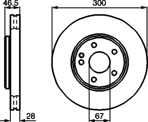Тормозной диск BOSCH 0 986 478 876