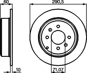 Тормозной диск BOSCH 0 986 478 877