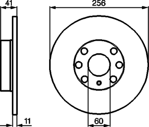 Тормозной диск BOSCH 0 986 478 880