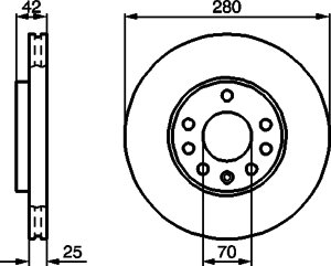 Тормозной диск BOSCH 0 986 478 883