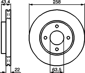 Тормозной диск BOSCH 0 986 478 892