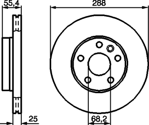 Тормозной диск BOSCH 0 986 478 893