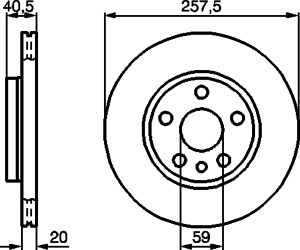 Тормозной диск BOSCH 0 986 478 896