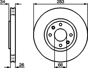 Тормозной диск BOSCH 0 986 478 979