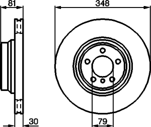 Тормозной диск BOSCH 0 986 479 003