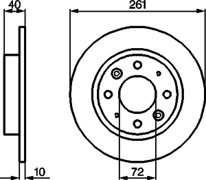 Тормозной диск BOSCH 0 986 479 018