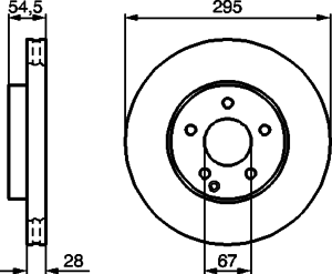 Тормозной диск BOSCH 0 986 479 039