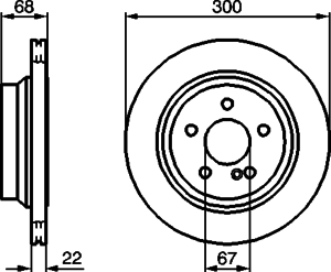 Тормозной диск BOSCH 0 986 479 042