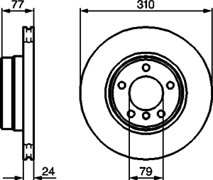 Тормозной диск BOSCH 0 986 479 055