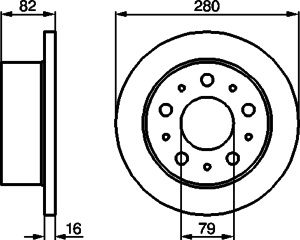 Тормозной диск BOSCH 0 986 479 066