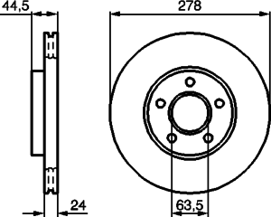 Тормозной диск BOSCH 0 986 479 069