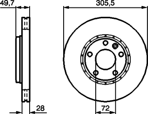 Тормозной диск BOSCH 0 986 479 078