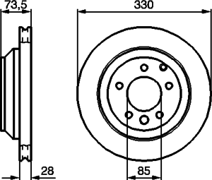 Тормозной диск BOSCH 0 986 479 095