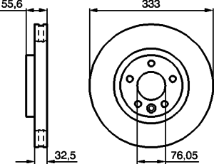 Тормозной диск BOSCH 0 986 479 096