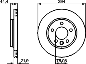 Тормозной диск BOSCH 0 986 479 097