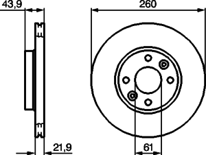 Тормозной диск BOSCH 0 986 479 103