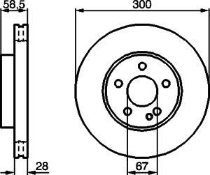 Тормозной диск BOSCH 0 986 479 137