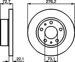 Тормозной диск BOSCH 0 986 479 162