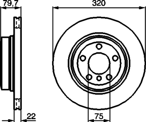 Тормозной диск BOSCH 0 986 479 166