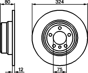 Тормозной диск BOSCH 0 986 479 167