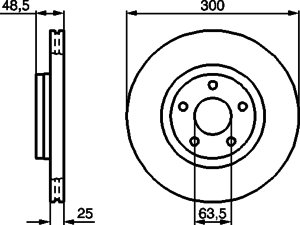 Тормозной диск BOSCH 0 986 479 171