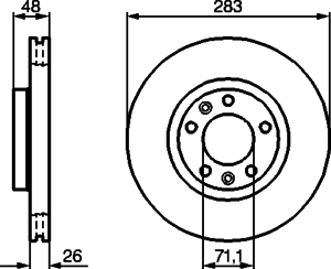 Тормозной диск BOSCH 0 986 479 193