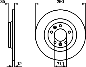 Тормозной диск BOSCH 0 986 479 194