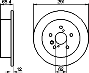 Тормозной диск BOSCH 0 986 479 200