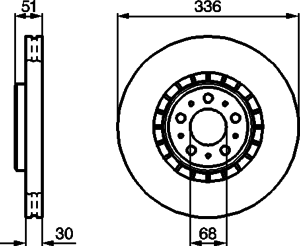 Тормозной диск BOSCH 0 986 479 202