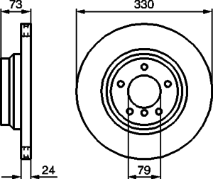 Тормозной диск BOSCH 0 986 479 215