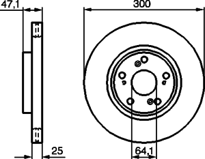 Тормозной диск BOSCH 0 986 479 227