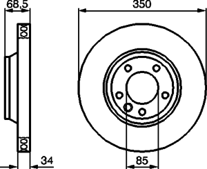 Тормозной диск BOSCH 0 986 479 249