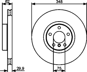 Тормозной диск BOSCH 0 986 479 436