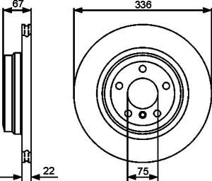 Тормозной диск BOSCH 0 986 479 439