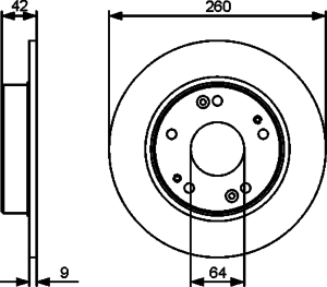 Тормозной диск BOSCH 0 986 479 451