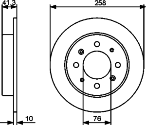 Тормозной диск BOSCH 0 986 479 462