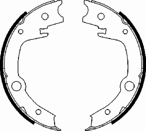 Тормозные колодки ручника BOSCH 0 986 487 679