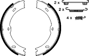 Тормозные колодки ручника BOSCH 0 986 487 720