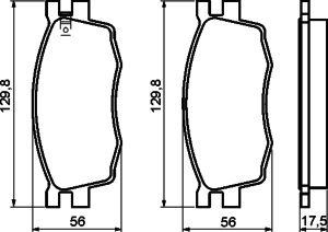 Тормозные колодки BOSCH 0 986 494 139