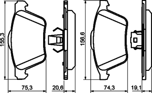 Тормозные колодки BOSCH 0 986 494 159
