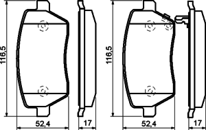 Тормозные колодки BOSCH 0 986 494 160