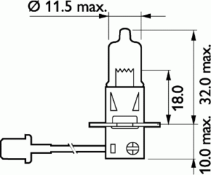 Лампа накаливания PHILIPS 13336 MDBVB1 (фара дальнего света, противотуманная фара) - Фото 2