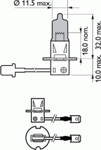 Лампа накаливания PHILIPS 12336 BV+B1 BlueVision (фара дальнего света, основная фара, противотуманная фара; Лампа накаливания, основная фара, фара с авт. системой стабилизации) - Фото 2