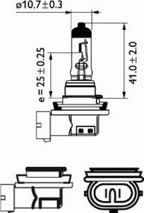Лампа накаливания PHILIPS 12360 C1 (фара дальнего света, фонарь указателя поворота, фонарь освещения номерного знака, стояночные огни / габаритные фонари) - Фото 1